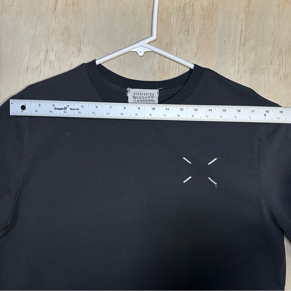 Maison Margiela Cotton Crew Neck T-shirt Double Sleeve Italy MM6 Designer MED 10 - Picture 8 of 9
